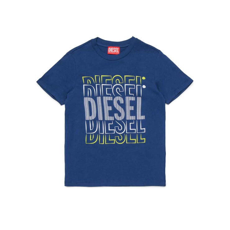 DIESEL ロゴ 半袖Tシャツ DIESEL ディーゼル ブランドロゴ半袖Tシャツカットソー[品番