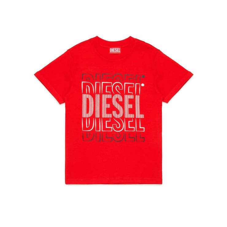 DIESEL ディーゼル ブランドロゴ半袖Tシャツカットソー[品番