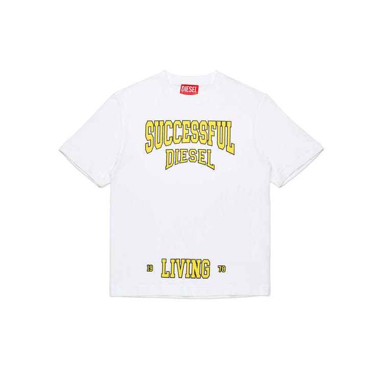 ホワイト | DIESEL ディーゼル ブランドロゴ半袖Tシャツカットソー | SHIFFON
