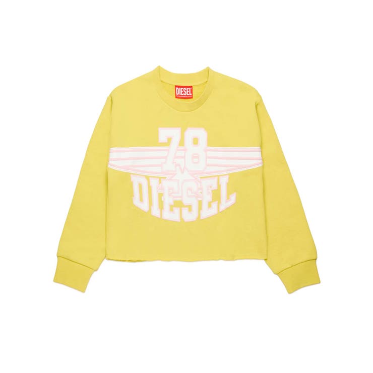 イエロー | DIESEL ディーゼル ブランドロゴスウェットプルオーバー | SHIFFON
