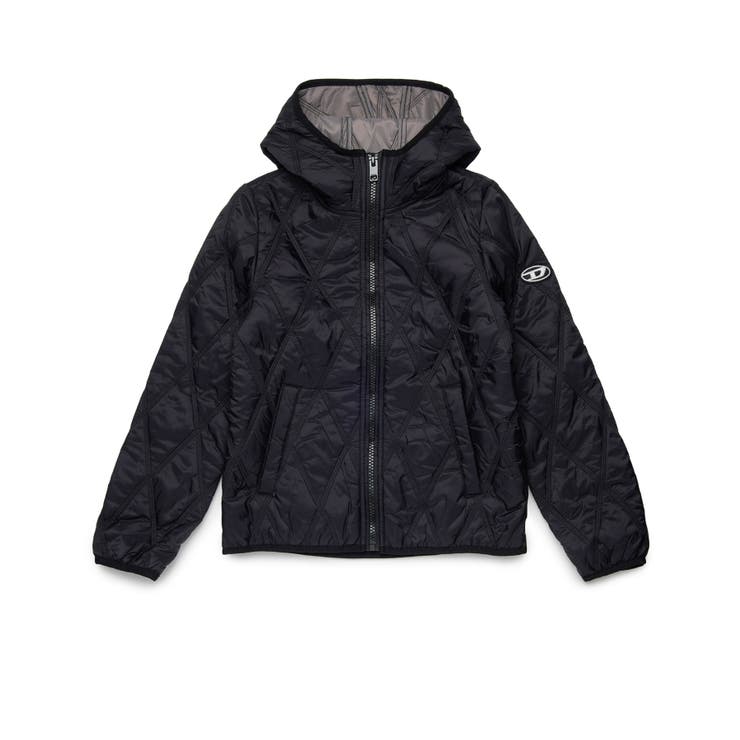 ブラック | DIESEL ディーゼル ジップアップフードジャケット | SHIFFON