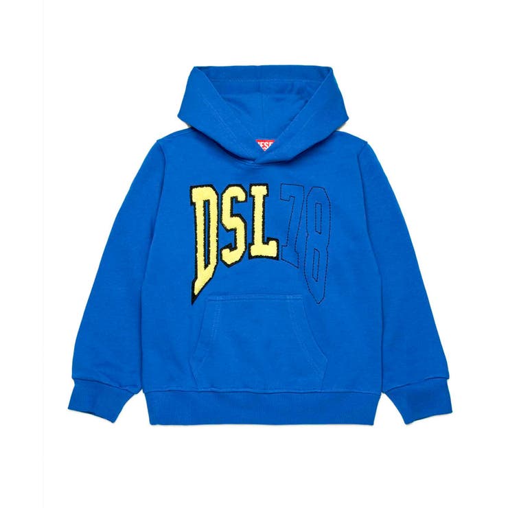 ブルー | DIESEL ディーゼル ブランドロゴフーディーパーカー | SHIFFON