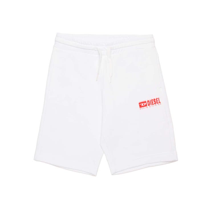 ホワイト | DIESEL ディーゼル ワンポイントブランドロゴスウェットショートパンツ | SHIFFON