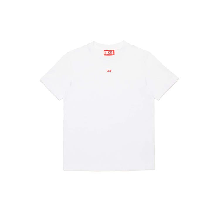 ホワイト | DIESEL ディーゼル ワンポイントブランドロゴ半袖Tシャツカットソー | SHIFFON