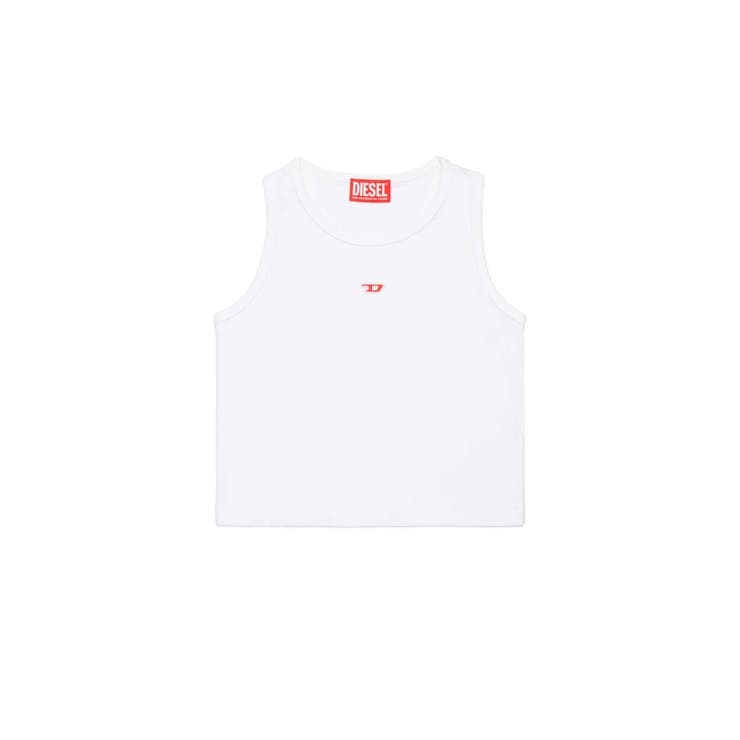 ホワイト | DIESEL ディーゼル ワンポイントブランドロゴタンクトップ | SHIFFON