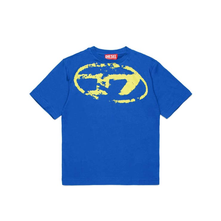 ブルー | DIESEL ディーゼル ワンポイントブランドロゴ半袖Tシャツカットソー | SHIFFON
