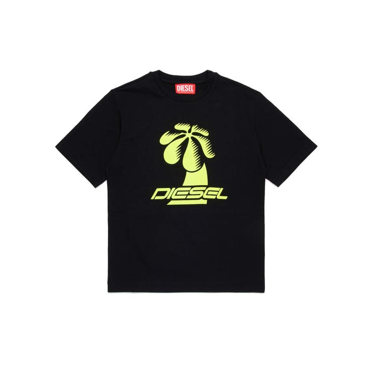 ブラック | DIESEL ディーゼル ブランドロゴ半袖Tシャツカットソー | SHIFFON
