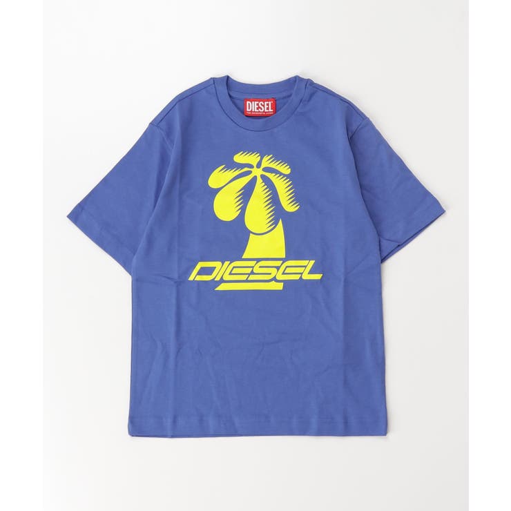 ブルー | DIESEL ディーゼル ブランドロゴ半袖Tシャツカットソー | SHIFFON