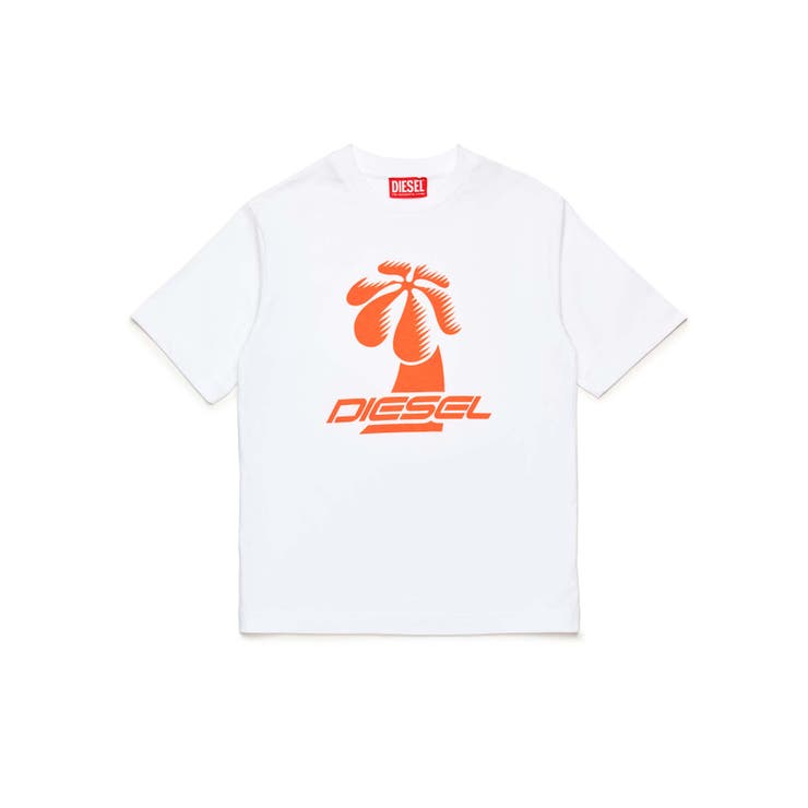 ホワイト | DIESEL ディーゼル ブランドロゴ半袖Tシャツカットソー | SHIFFON