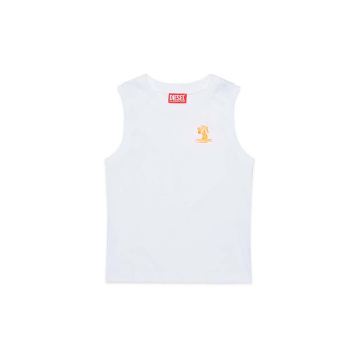 ホワイト | DIESEL ディーゼル ワンポイントブランドロゴタンクトップ | SHIFFON