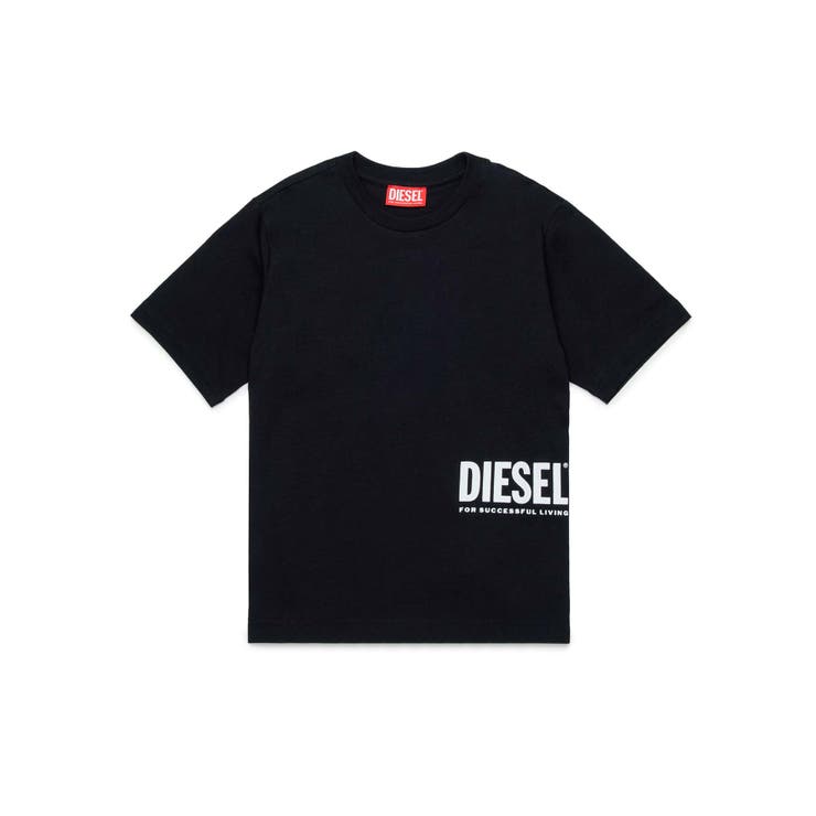 ブラック | DIESEL ディーゼル ワンポイントブランドロゴ半袖Tシャツカットソー | SHIFFON