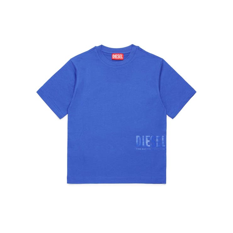 ブルー | DIESEL ディーゼル ワンポイントブランドロゴ半袖Tシャツカットソー | SHIFFON