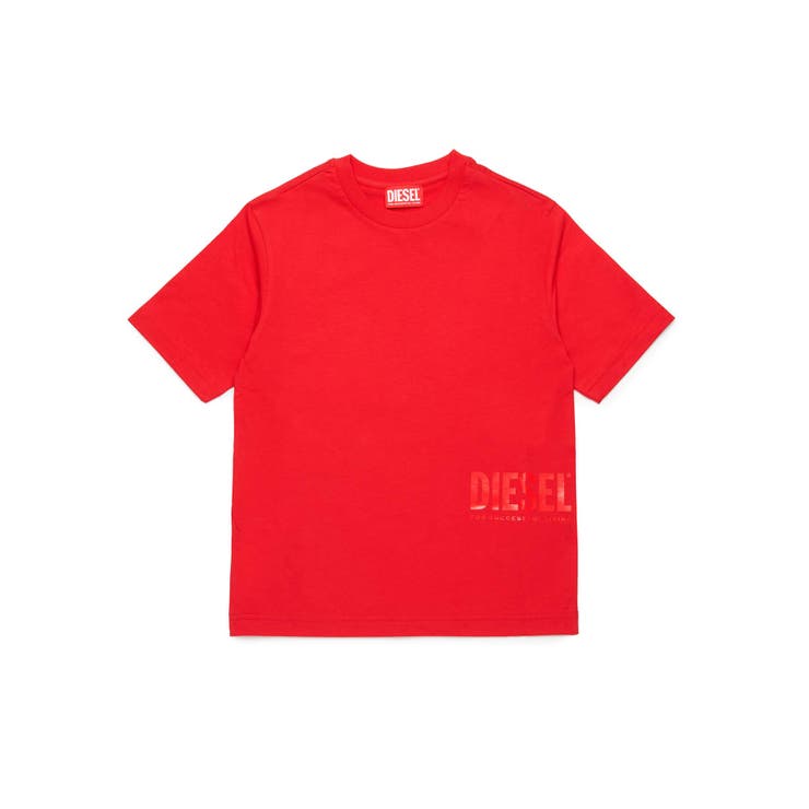 レッド | DIESEL ディーゼル ワンポイントブランドロゴ半袖Tシャツカットソー | SHIFFON