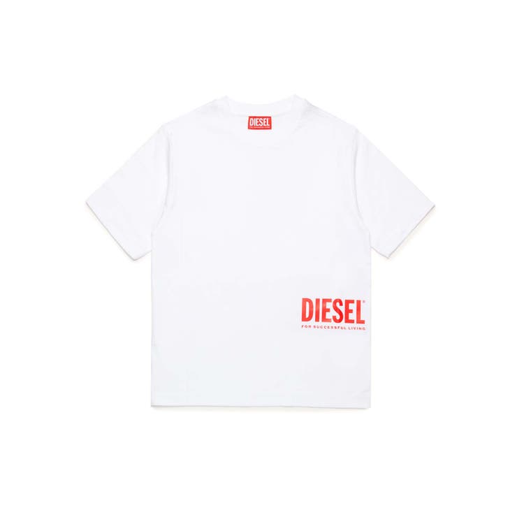 ホワイト | DIESEL ディーゼル ワンポイントブランドロゴ半袖Tシャツカットソー | SHIFFON