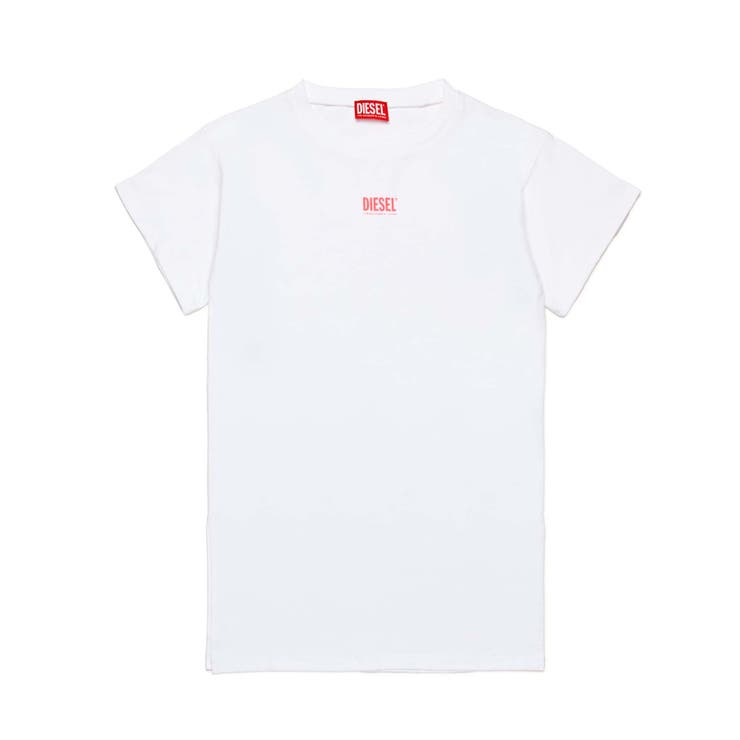 ホワイト | DIESEL ディーゼル ワンポイントブランドロゴ半袖Tシャツカットソー | SHIFFON