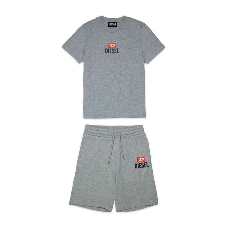 グレー | DIESEL ディーゼル ワンポイントブランドロゴ半袖Tシャツカットソー男の子 | SHIFFON