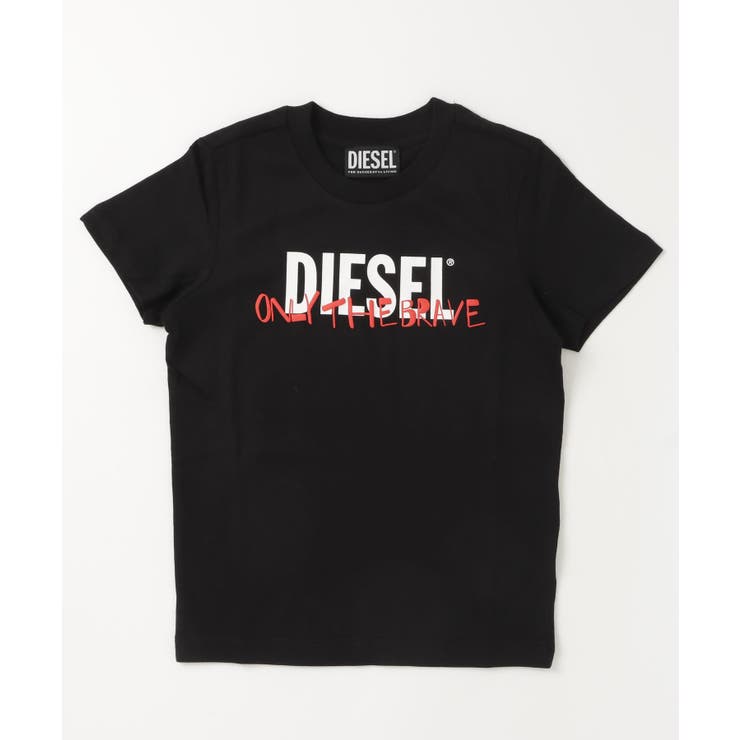 ブラック | DIESEL ディーゼル ブランドロゴ半袖Tシャツカットソー | SHIFFON