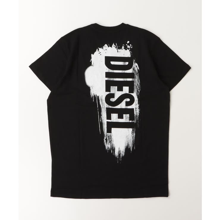 ブラック | DIESEL ディーゼル ブランドロゴ半袖Tシャツカットソー | SHIFFON