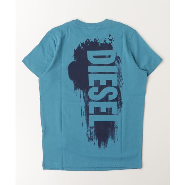 ネイビー | DIESEL ディーゼル ブランドロゴ半袖Tシャツカットソー | SHIFFON