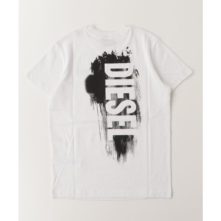 ホワイト | DIESEL ディーゼル ブランドロゴ半袖Tシャツカットソー | SHIFFON