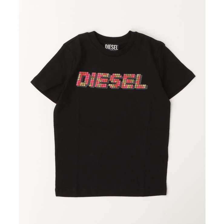 ブラック | DIESEL ディーゼル ブランドロゴ半袖Tシャツカットソー | SHIFFON