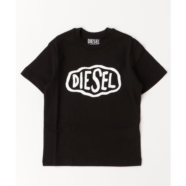 ブラック | DIESEL ディーゼル ブランドロゴ半袖Tシャツカットソー | SHIFFON