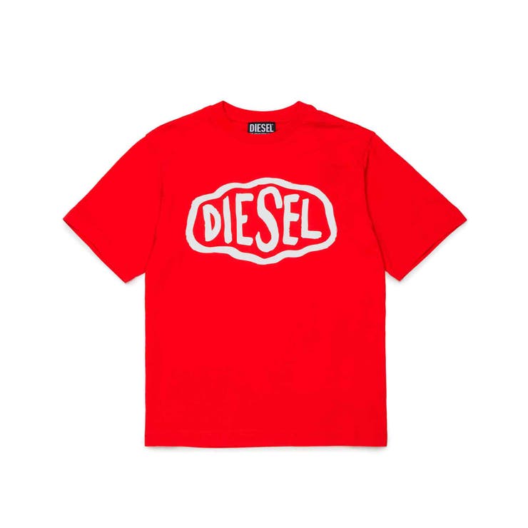 レッド | DIESEL ディーゼル ブランドロゴ半袖Tシャツカットソー | SHIFFON