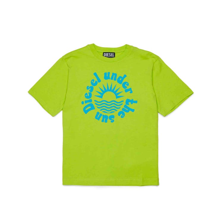 ライトグリーン | DIESEL ディーゼル ブランドロゴ半袖Tシャツカットソー | SHIFFON