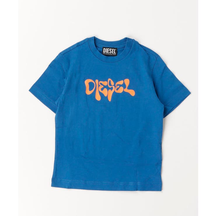 ブルー | DIESEL ディーゼル ブランドロゴ半袖Tシャツカットソー | SHIFFON