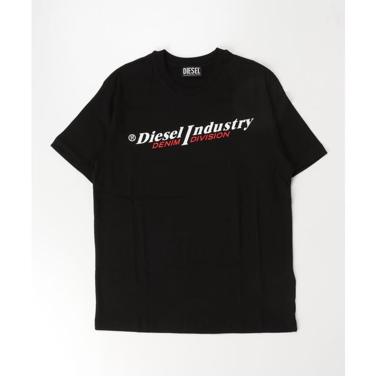 ブラック | DIESEL ディーゼル ブランドロゴ半袖Tシャツカットソー | SHIFFON