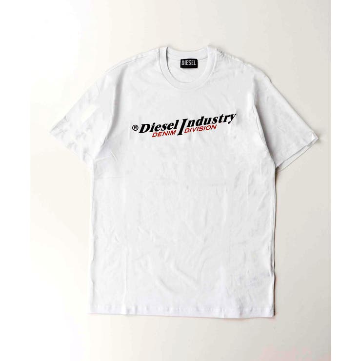 ホワイト | DIESEL ディーゼル ブランドロゴ半袖Tシャツカットソー | SHIFFON