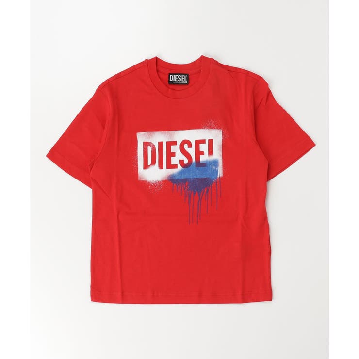 レッド | DIESEL ディーゼル ブランドロゴ半袖Tシャツカットソー | SHIFFON