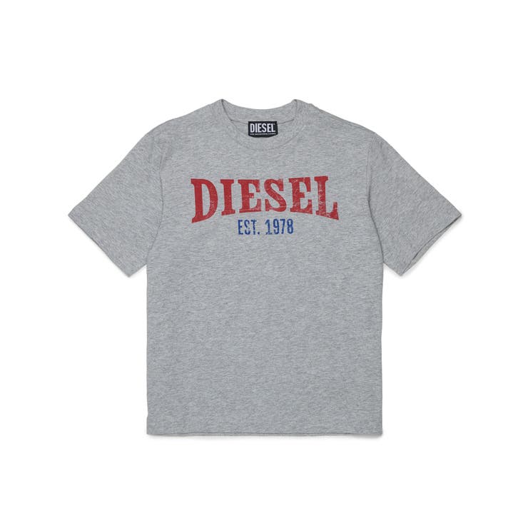 グレー | DIESEL ディーゼルブランドロゴ半袖Tシャツカットソー男の子 女の子 | SHIFFON