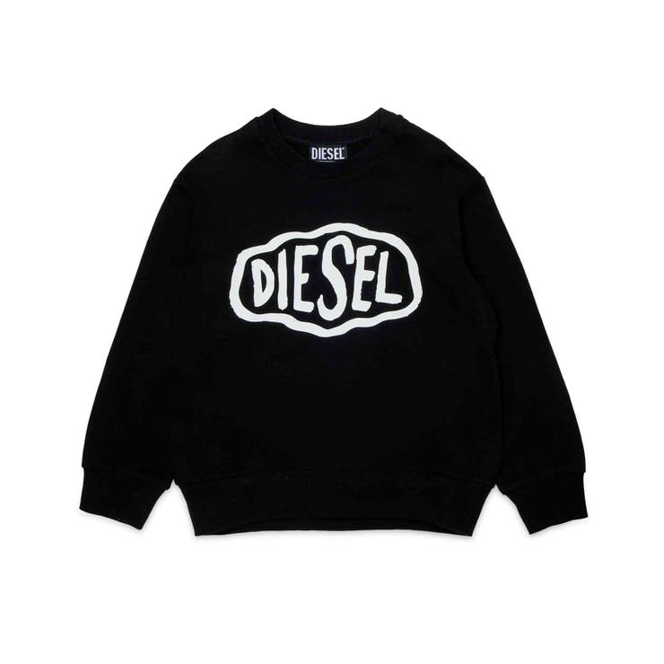 ブラック | DIESEL ディーゼル ブランドロゴスウェットプルオーバー | SHIFFON