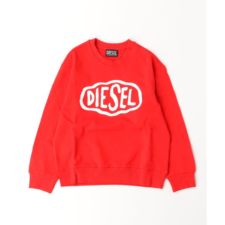レッド | DIESEL ディーゼル ブランドロゴスウェットプルオーバー | SHIFFON