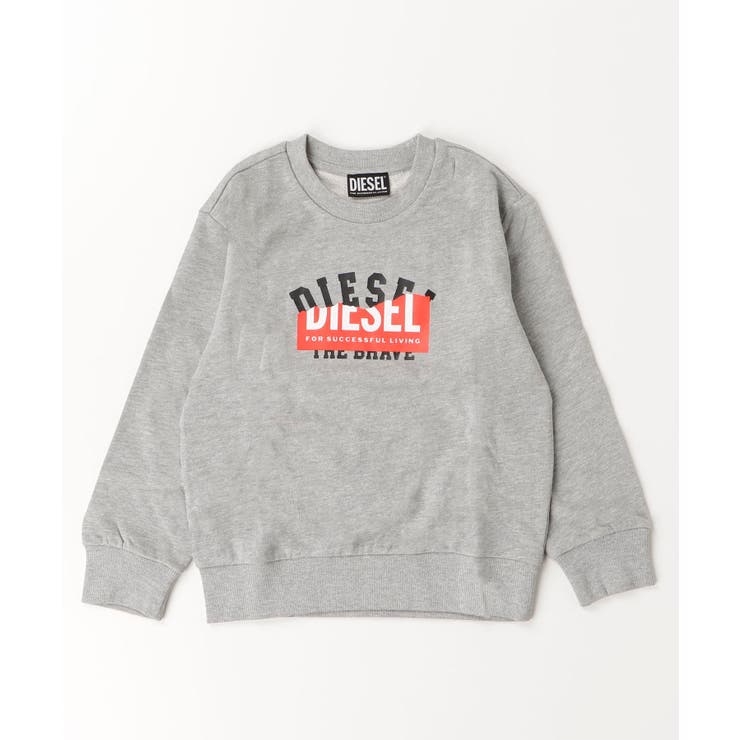 グレー | DIESEL ディーゼル ブランドロゴスウェットプルオーバー | SHIFFON