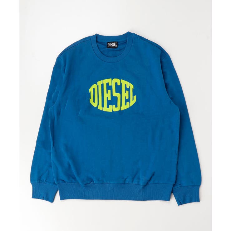ブルー | DIESEL ディーゼル ブランドロゴスウェットプルオーバー | SHIFFON