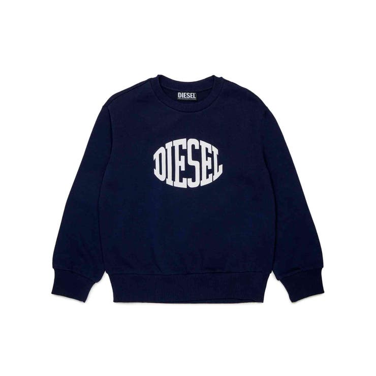 ネイビー | DIESEL ディーゼル ブランドロゴスウェットプルオーバー | SHIFFON