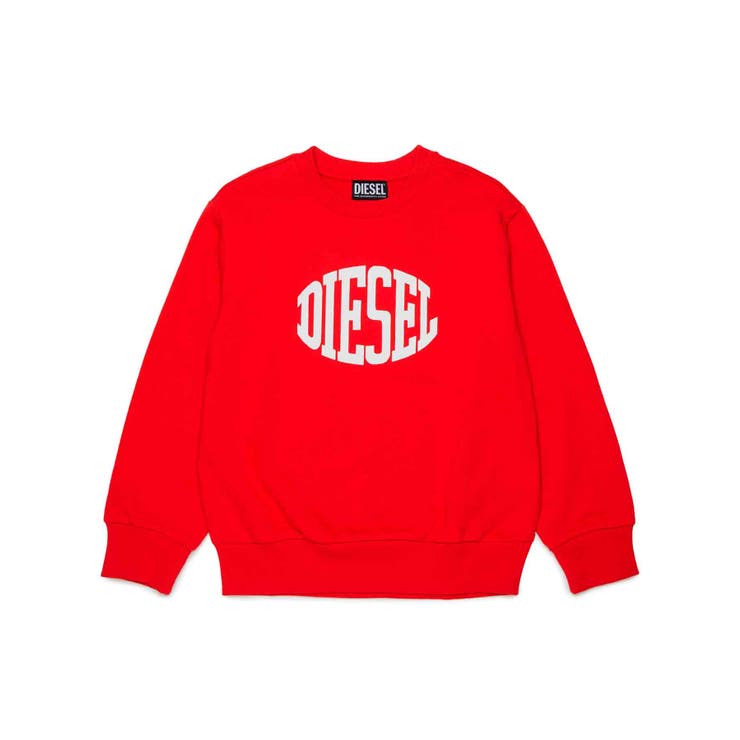レッド | DIESEL ディーゼル ブランドロゴスウェットプルオーバー | SHIFFON
