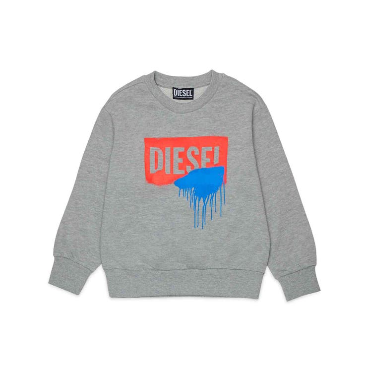 グレー | DIESEL ディーゼル ブランドロゴスウェットプルオーバー | SHIFFON