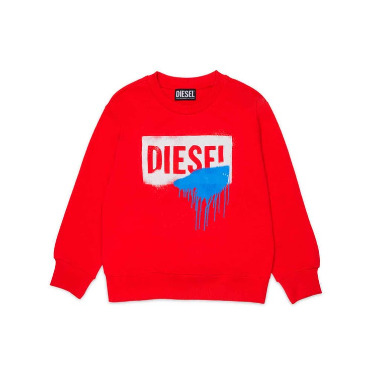 レッド | DIESEL ディーゼル ブランドロゴスウェットプルオーバー | SHIFFON