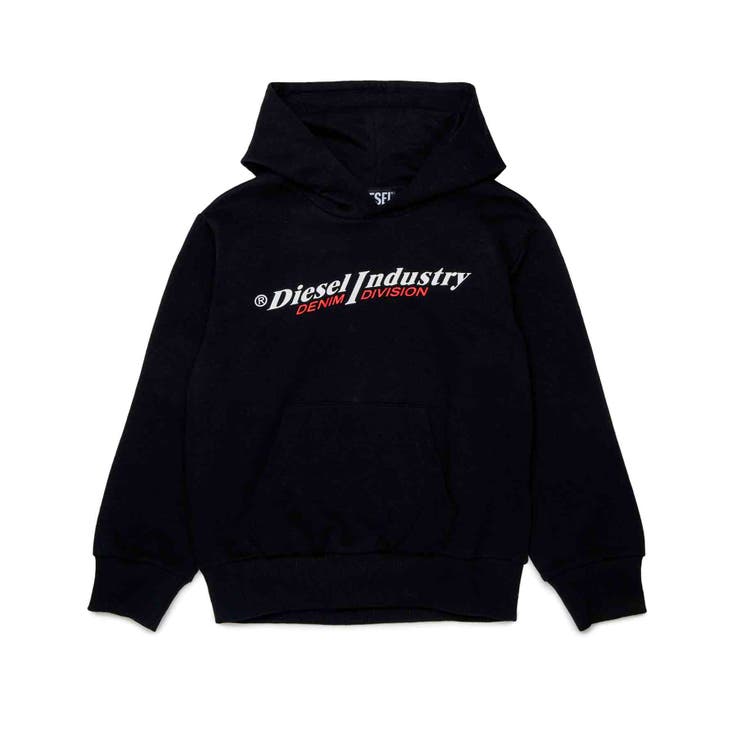 ブラック | DIESEL ディーゼル ブランドロゴフーディーパーカー | SHIFFON