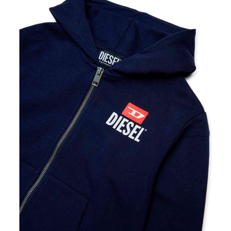 DIESEL ディーゼル ブランドロゴジップアップパーカーフーディー | SHIFFON | 詳細画像7 