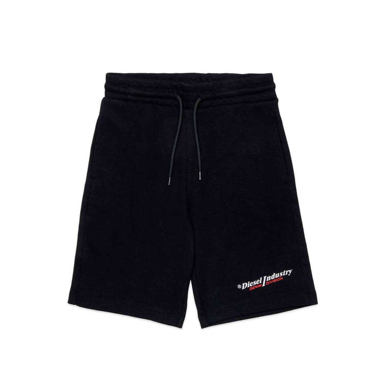ブラック | DIESEL ディーゼル ワンポイントブランドロゴスウェットショートパンツ | SHIFFON