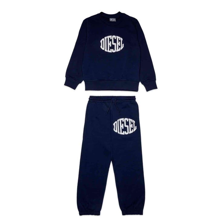 ネイビー | DIESEL ディーゼル ワンポイントブランドロゴスウェットセットアップ | SHIFFON