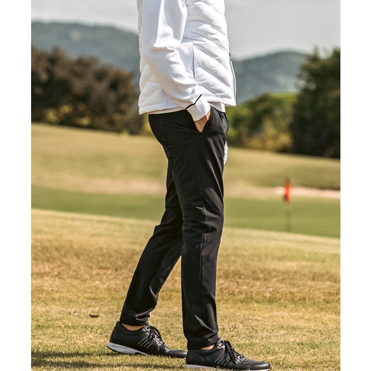 【極美品】リュクスエイケイエムプラスゴルフ　軽量ストレッチパンツ　黒 XXL LUXEAKMPLUS リュクスエイケイエムプラス ゴルフ[品番：SHNM0006473