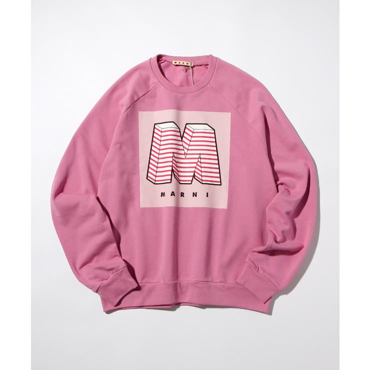 ピンク | MARNI マルニ ワンポイント長袖スウェット | SHIFFON