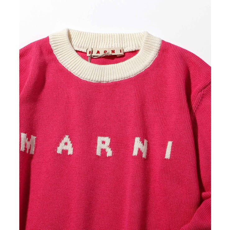 MARNI マルニ ブランドロゴ長袖ニットセーター[品番