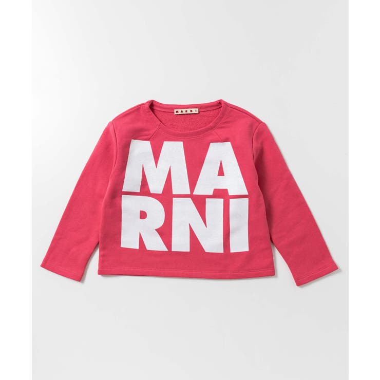 ピンク | MARNI マル二 ブランドロゴ長袖スウェットプルオーバー | SHIFFON