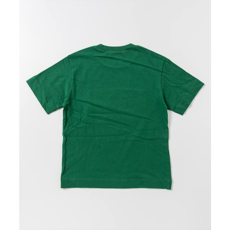 MARNI マルニ コットン ロゴ  プリント 半袖Tシャツ　グリーン×ブルー MARNI マルニ コットン ロゴ プリント 半袖Tシャツ グリーン×ブルー